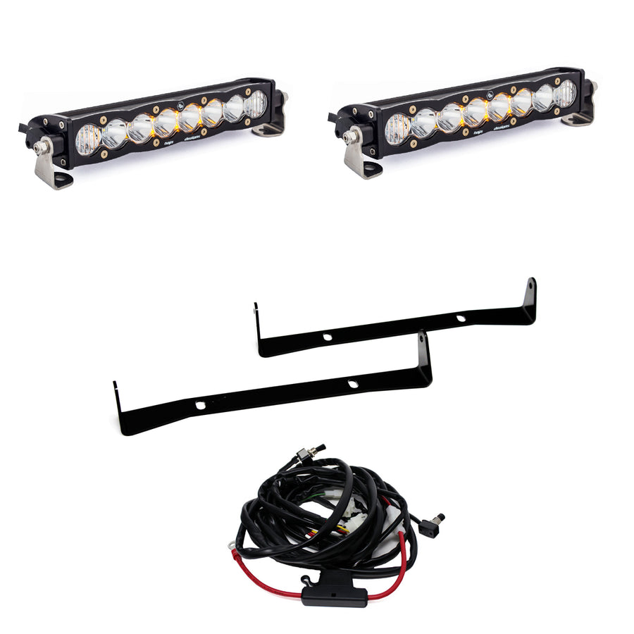 Toyota S8 Dual 10 Inch Grille Upper Light Kit - Toyota 2014-18 4Runner Spot Clear