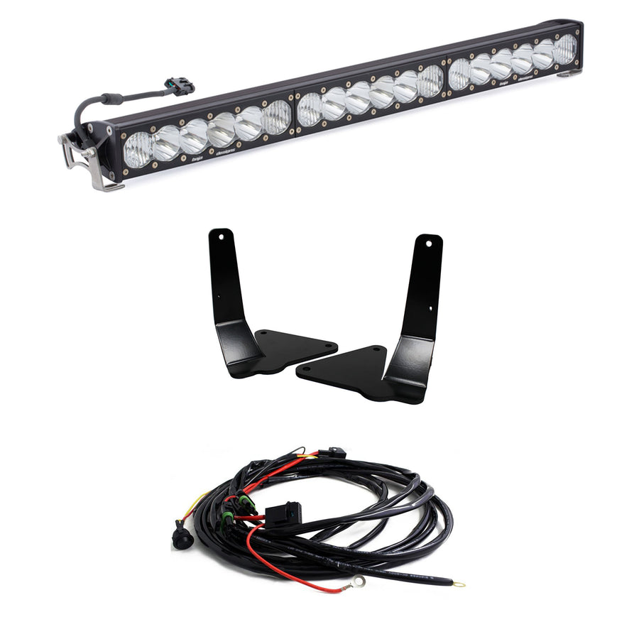 Chevy/GMC OnX6+ 30 Inch Grille Lower Light Bar Kit - Chevy/GMC 2015-18 Colorado/Canyon Driving/Combo Clear