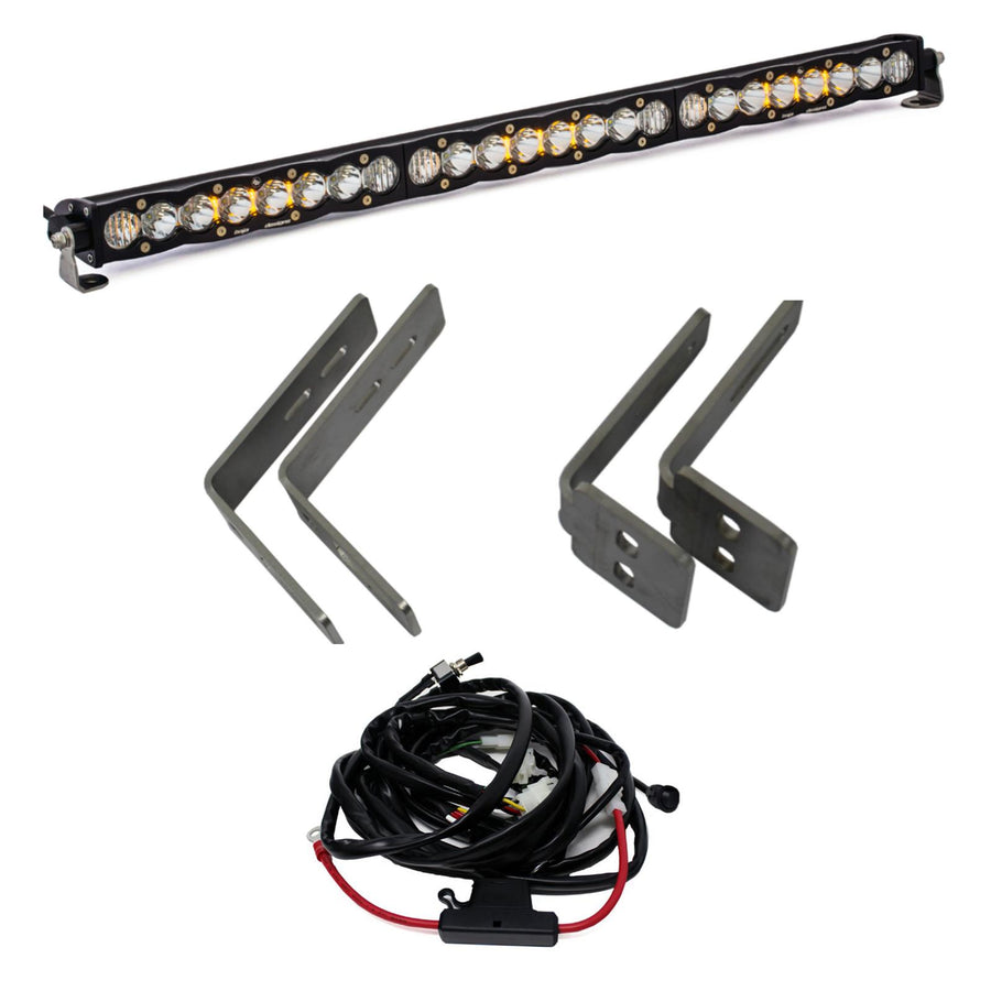 Ford S8 30 Inch Grille Upper Mount Kit - Ford 2011-16 F-250/350 Super Duty Driving/Combo Clear