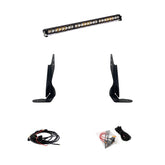 GMC S8 30-Inch Behind the Grille Light Bar Kit - GMC 2020-23 Sierra 2500HD/3500HD Driving/Combo Clear
