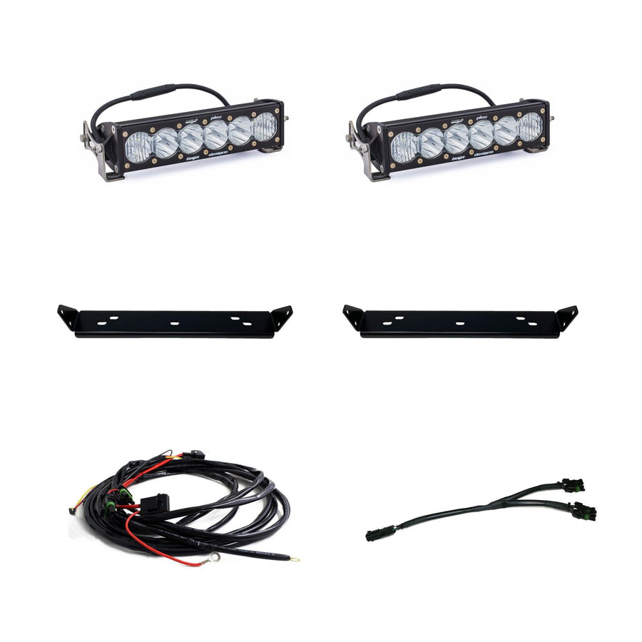Ford OnX6+ 10 Inch Dual Behind Grille Light Bar Kit - Ford 2021-2026 F-150 Raptor, 2024-2026 F-150 Raptor 37/R Driving/Combo Clear