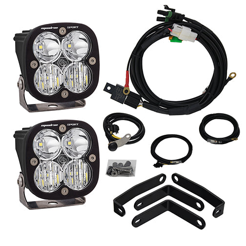 BMW Squadron Sport Headlight Kit - BMW 2013-18 R1200GS Driving/Combo Clear