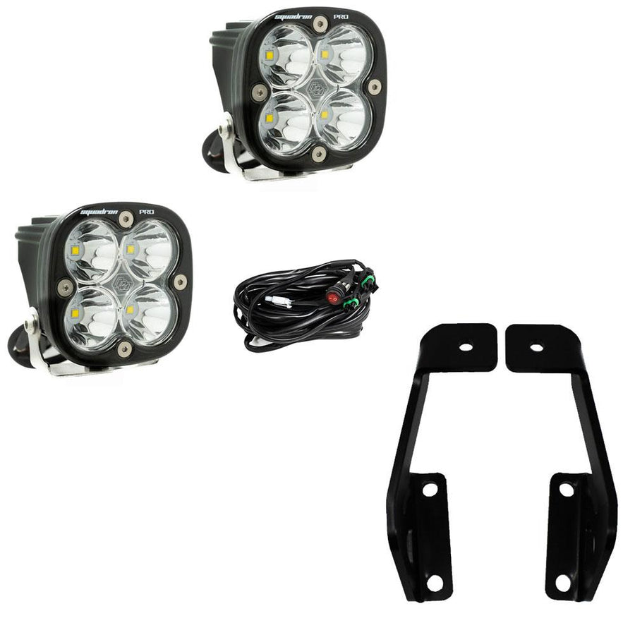 Ford Squadron Pro A-Pillar Light Kit - Ford 2009-14 F-150; 2010-2014 SVT Raptor Driving/Combo Clear