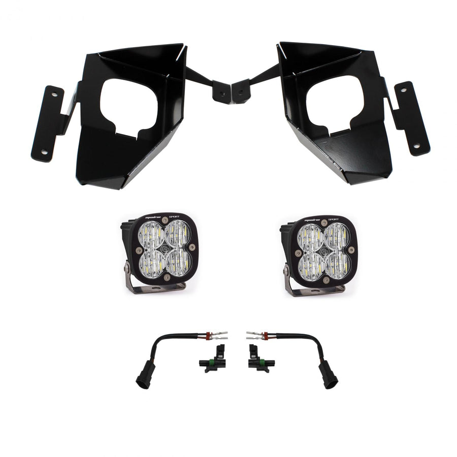 Chevy Squadron Sport Fog Pocket Light Kit - Chevy 2016-18 Silverado 1500 Wide Cornering Clear