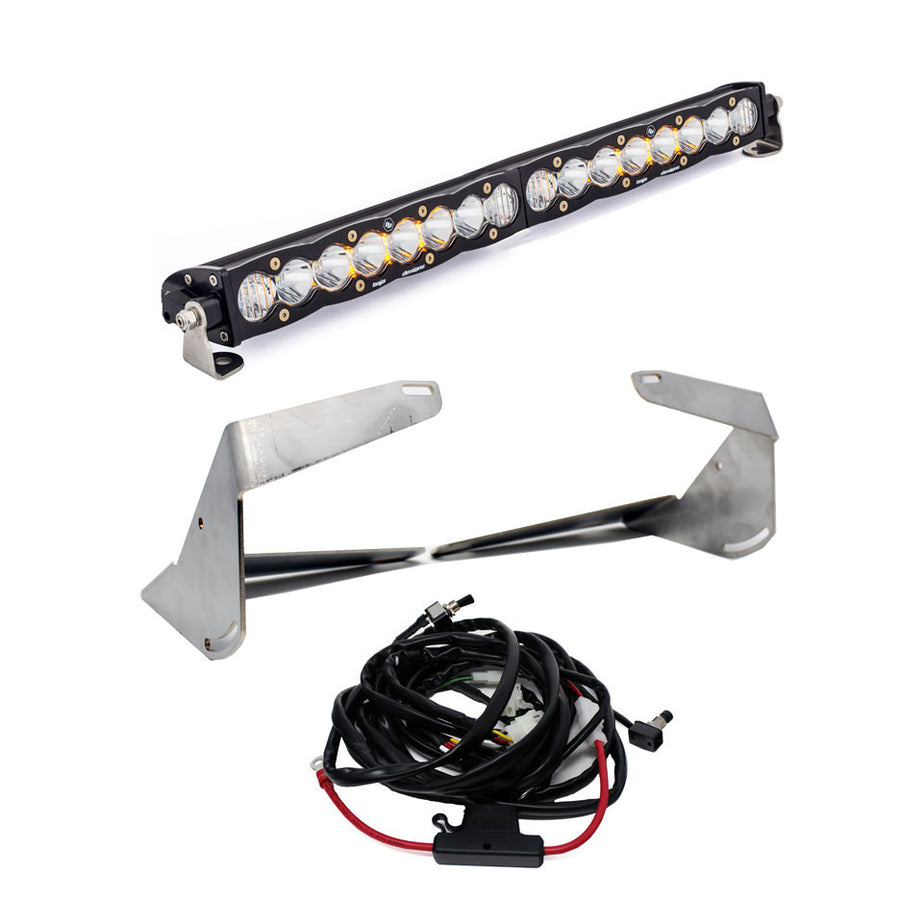 RAM S8 20 Inch Grille Lower Light Bar Kit - RAM 2019-2026 2500/3500 Driving/Combo Clear