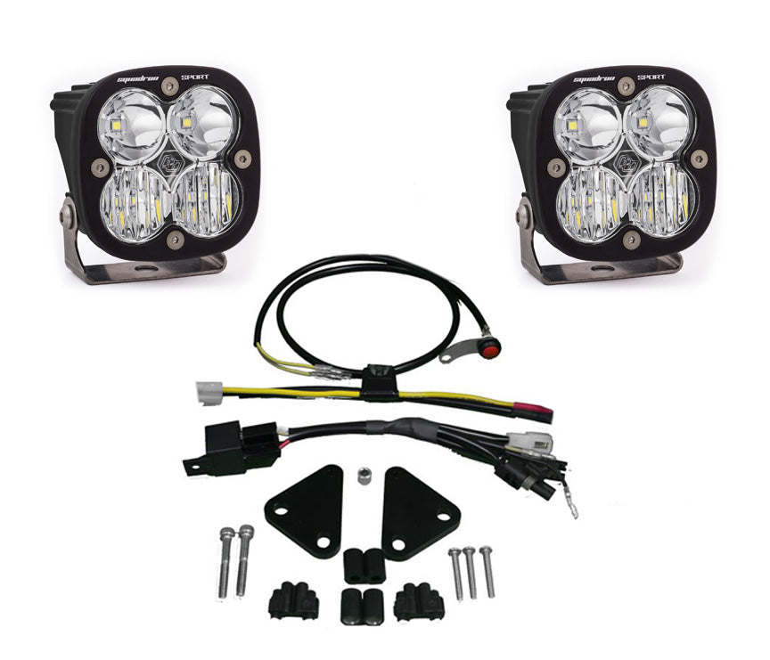 BMW Squadron Pro Headlight Kit - BMW 2008-12 F800GS Driving Combo Clear