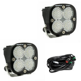 Squadron Sport Black LED Auxiliary Light Pod Pair Work/Scene Clear