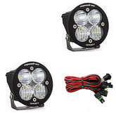 Squadron-R Sport Black LED Auxiliary Light Pod Pair Driving/Combo Clear