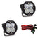 Squadron-R Sport Black LED Auxiliary Light Pod Pair Driving/Combo Clear