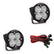 Squadron-R Sport Black LED Auxiliary Light Pod Pair Wide Cornering Clear