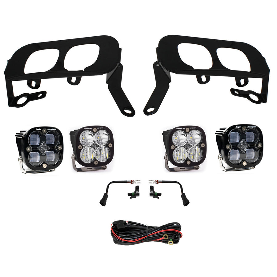 Squadron Sport/SAE Dual Fog Pocket Light Kit - 2014-15 Chevrolet Silverado 1500 SAE Fog Clear