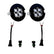 Ford/Toyota Squadron SAE Fog Pocket Light Kit - Ford 2006-14 F-150; Toyota 2005-11 Tacoma; 2007-13 Tundra SAE Fog Clear