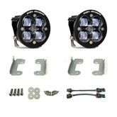 Jeep JL/JT Squadron-R SAE Fog Pocket Light Kit - Jeep 2020-2026 Gladiator; 2018-2026 Wrangler JL; NOTE: w/ OE Sahara Bumper SAE Fog Clear