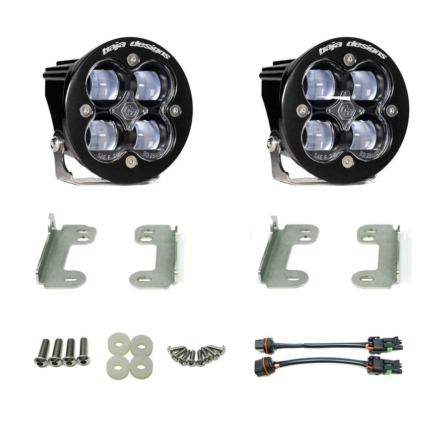 Jeep JL/JT Squadron-R SAE Fog Pocket Light Kit - Jeep 2020-2026 Gladiator; 2018-2026 Wrangler JL; NOTE: w/ OE Sahara Bumper SAE Fog Clear