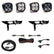 Ford Squadron SAE/Sport Fog Pocket Light Kit - Ford 2021-23 F-150; NOTE: w/o Daytime Running Lights (DRL) SAE Fog Clear