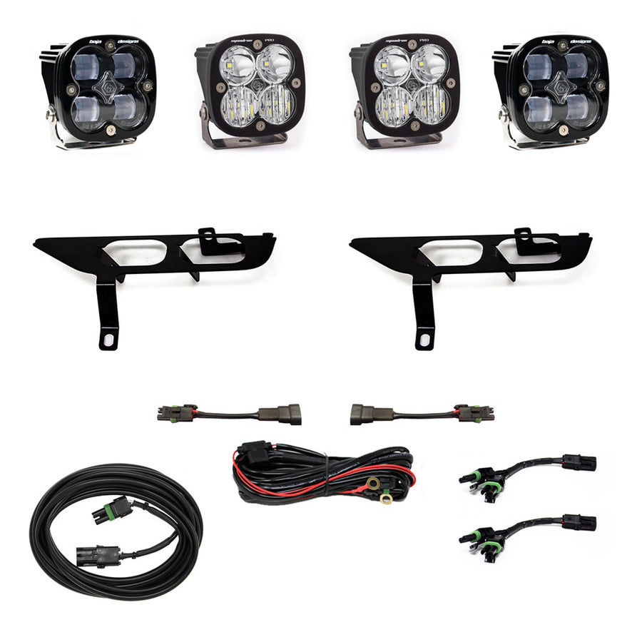 Ford Squadron SAE/Pro Fog Pocket Light Kit - Ford 2021-23 F-150; NOTE: w/o Daytime Running Lights (DRL) SAE Fog Clear