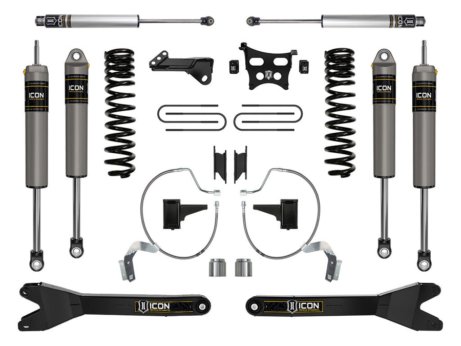 ICON 2023-2025 Ford F-250/F-350 Super Duty 4WD, Gas, 4.5" Lift, Stage 3 Suspension System w/ Radius Arms for Ford Super Duty
