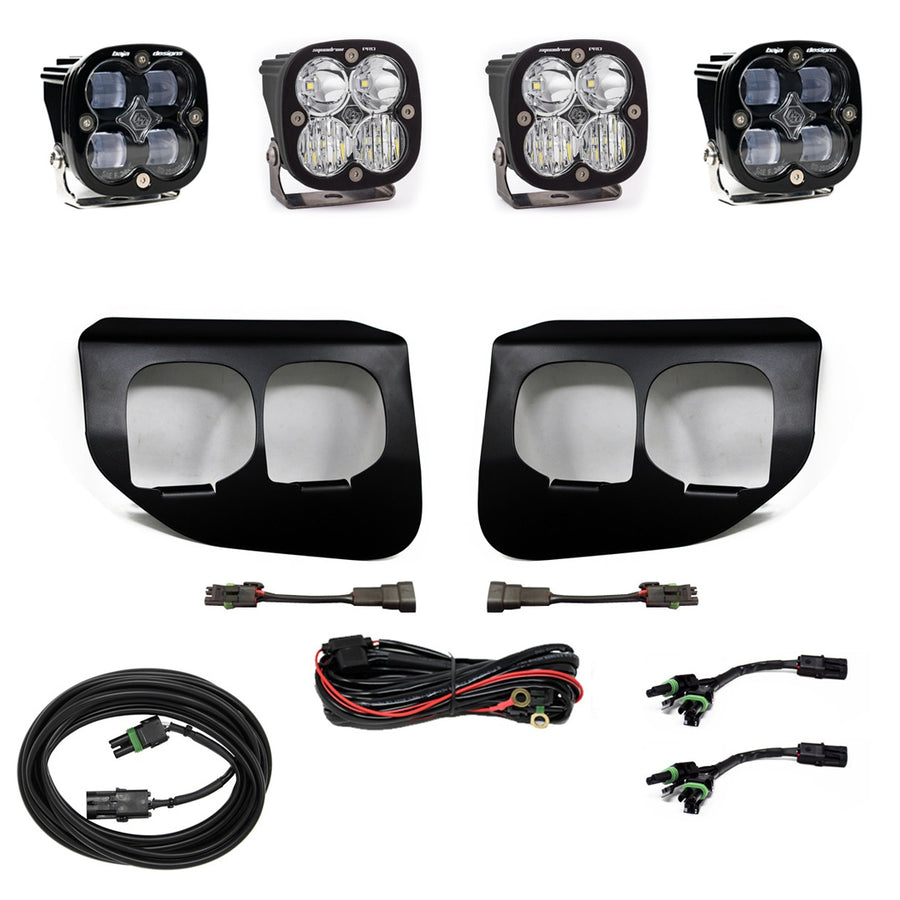 Ford Squadron SAE/Pro Fog Pocket Light Kit - Ford 2020-22 F-250/350 Super Duty SAE Fog Clear