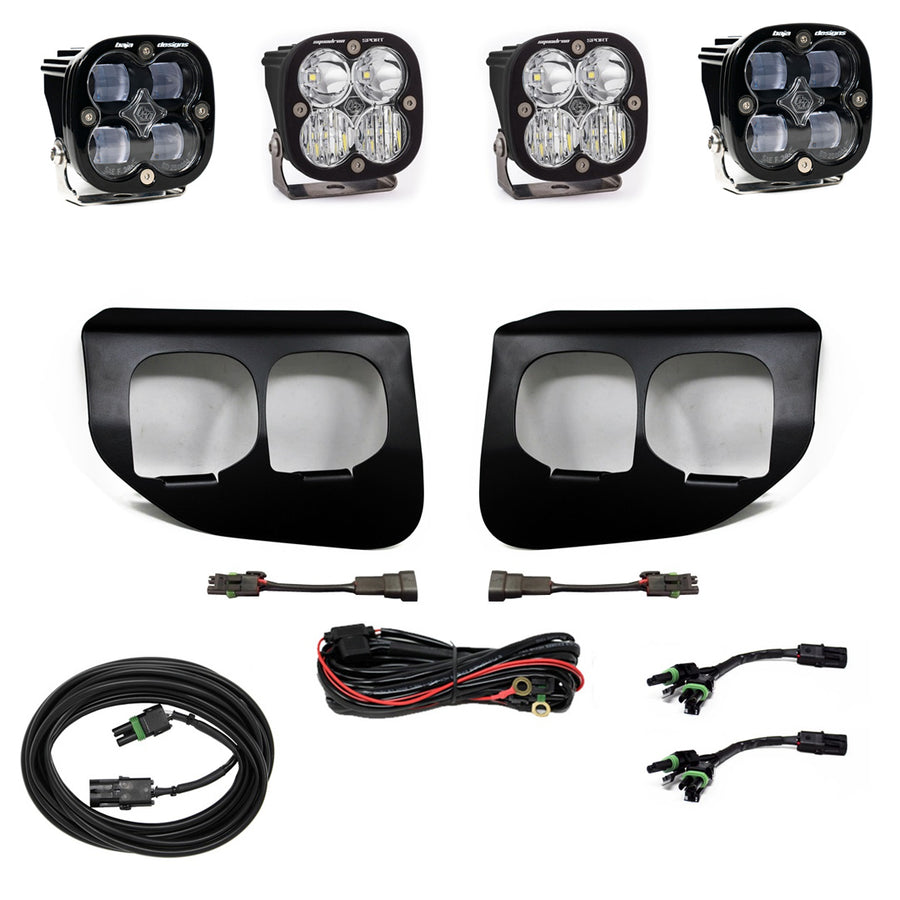 Ford Squadron SAE/Sport Fog Pocket Light Kit - Ford 2020-22 F-250/350 Super Duty SAE Fog Clear
