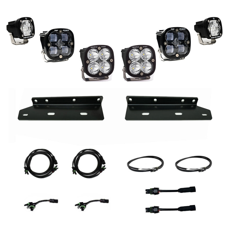 Ford Squadron SAE/S1 Fog Pocket Light Kit - Ford 2021-2026 F-150; NOTE: Raptor SAE Fog Clear