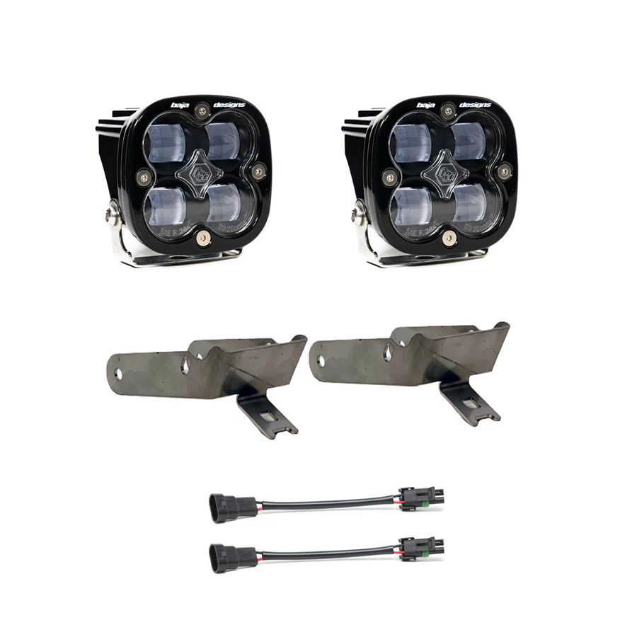 Ford Squadron SAE Fog Pocket Light Kit - Ford 1999-10 F-250/350 Super Duty SAE Fog Clear