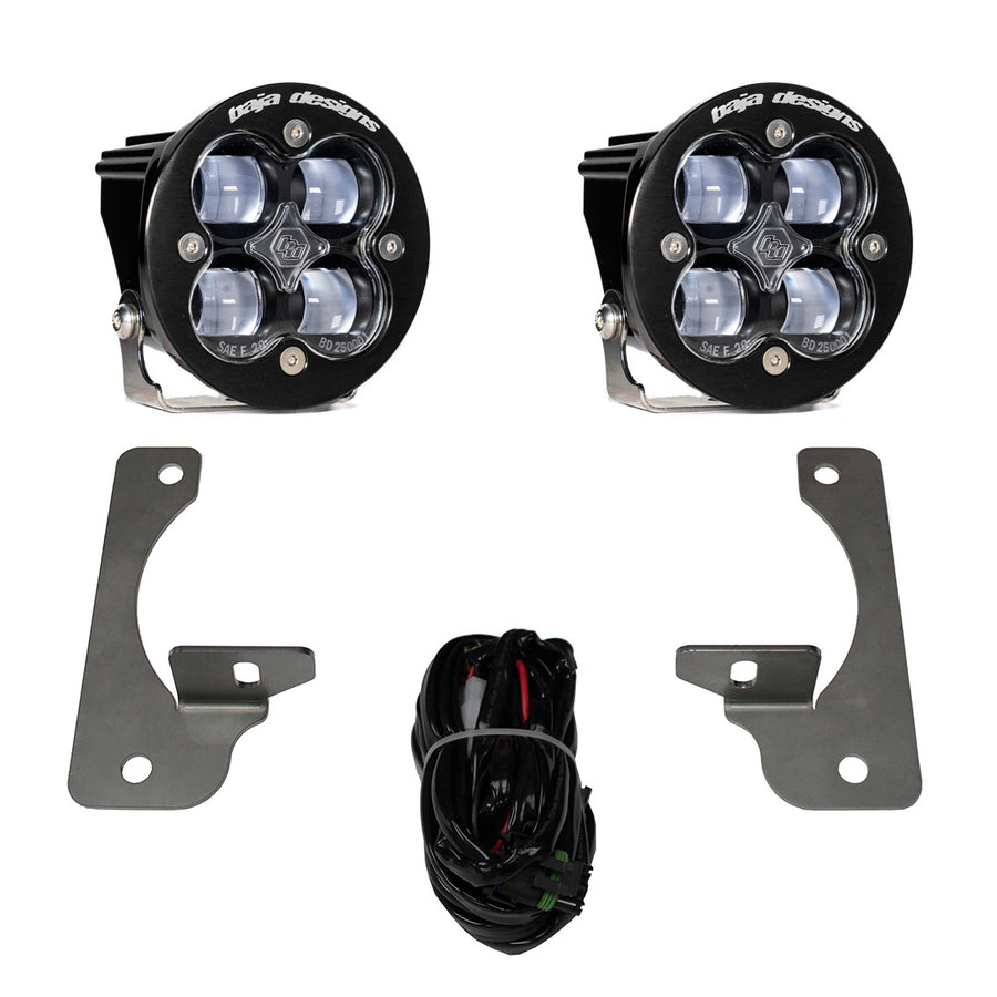 Squadron R SAE Fog Pocket Light Kit - Jeep 2010-18 Wrangler JK; NOTE: w/ Premium OE Bumper SAE Fog Clear