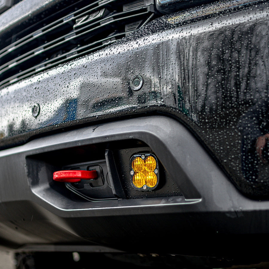 Chevy Squadron Sport Fog Pocket Light Kit - Chevy 2019-22 Silverado 1500 / 2020-22 2500HD/3500HD Wide Cornering Clear