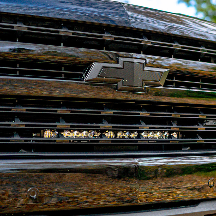 Chevy S8 20 Inch Grille Light Bar Kit - Chevy 2019-21 Silverado 1500; NOTE: Exc. LTZ Models Driving/Combo Clear