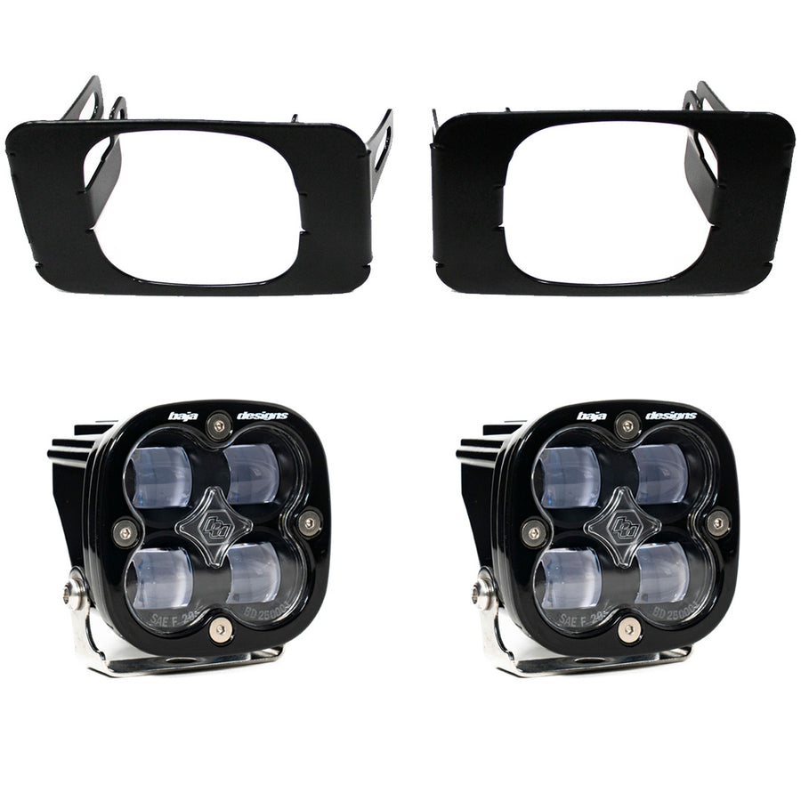 Ford Squadron SAE Fog Pocket Light Kit - Ford 2015-20 F-150; 2017-22 F-250/350 Super Duty SAE Fog Clear