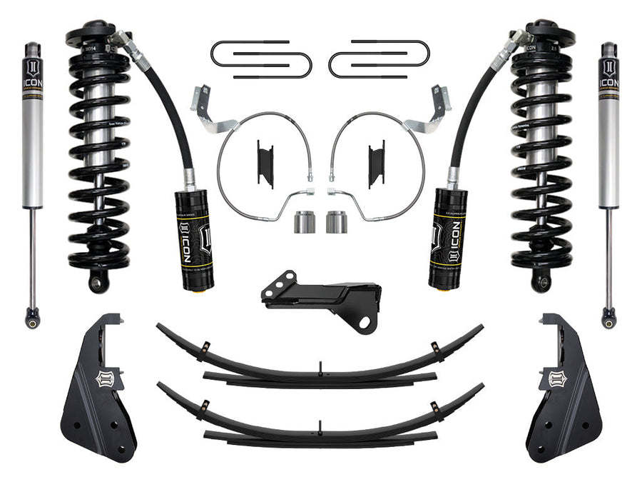 ICON 2023-2025 Ford F-250/F-350 Super Duty 4WD, 4-5.5" Lift, Stage 1 Coilover Conversion System w/ Expansion Packs for Ford Super Duty