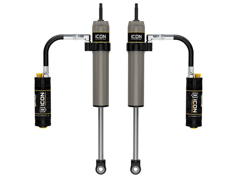 ICON 2005-2023 Toyota Tacoma, 0-1.5” Lift, Rear, V.S. 2.5 Aluminum Series Shock Absorbers, Remote Reservoir w/ CDCV, Pair for Toyota Tacoma