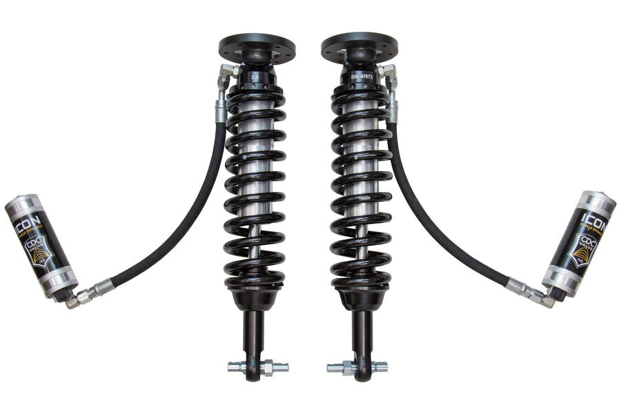 ICON 2014 Ford F-150 4WD, 1.75-2.63” Lift, Front, V.S. 2.5 Series Coilover Kit, Remote Reservoir w/ CDCV for Ford F-150
