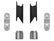 ICON 2008-2022 Ford F-250/F-350 Super Duty 4WD, 4.5” Lift, Front Box Kit for Ford Super Duty