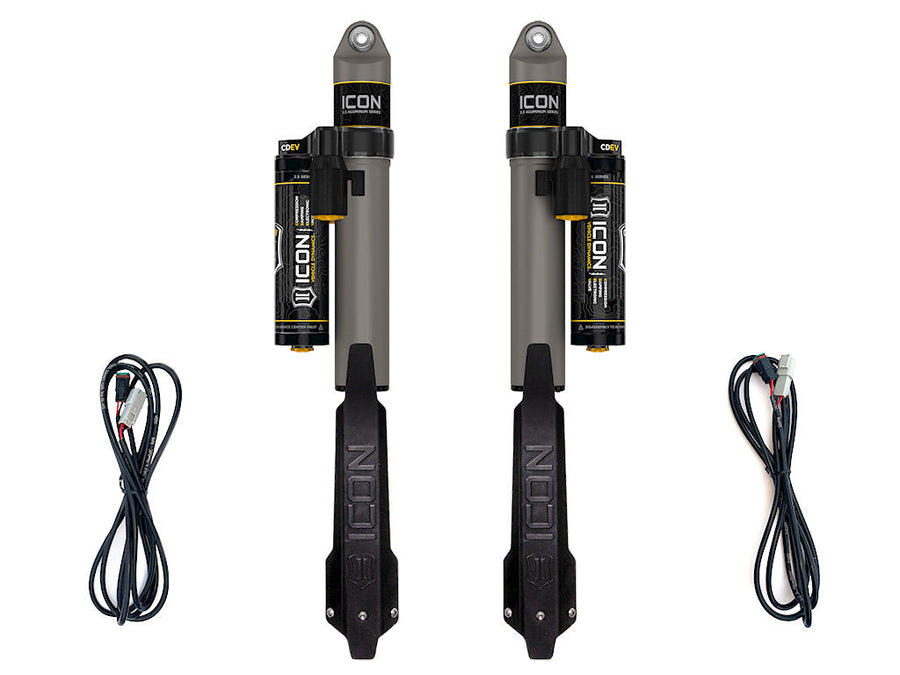 ICON 2020-2023 Jeep Gladiator, 1.5" Lift, Rear, V.S. 2.5 Aluminum Series Shock Absorbers, Piggyback Reservoir w/ CDEV, Pair for Jeep Gladiator