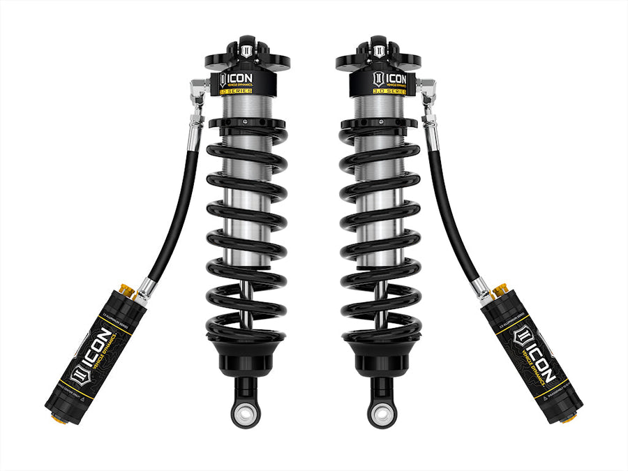 ICON 2022-2025 Toyota Tundra 1.25-3.25" Lift/2023-2025 Sequoia 3-4.25" Lift, V.S. 3.0 Series Front Coilover Kit, Remote Reservoir w/ CDCV, Pair for Toyota Tundra