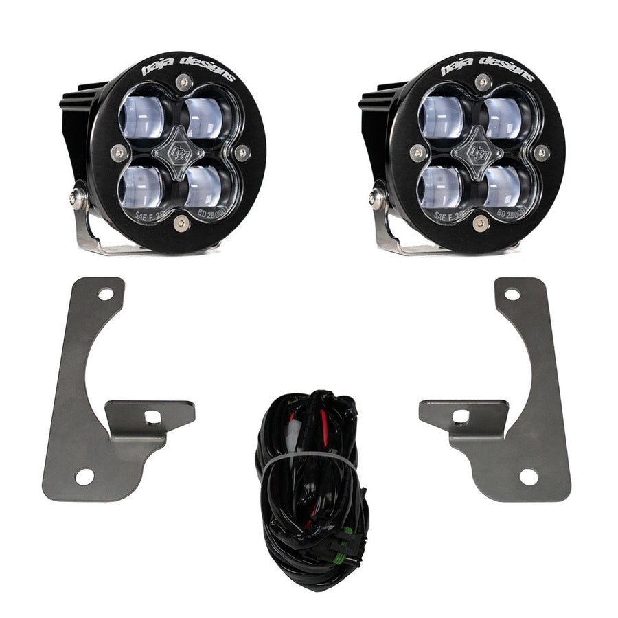Jeep JK Squadron-R SAE Fog Pocket Light Kit - Jeep 2007-09 Wrangler JK; NOTE: w/ Premium OE Bumper SAE Fog Clear