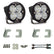 Jeep JK Squadron-R Sport Fog Pocket Light Kit - Jeep 2007-09 Wrangler JK; NOTE: w/ Standard OE Bumper Wide Cornering Clear