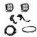 Ford Squadron Sport A-Pillar Light Kit - Ford 2015-2020 F-150; 2017-2020 F-150 Raptor Spot Clear