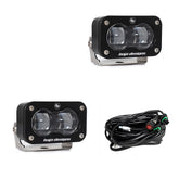S2 SAE LED Auxiliary Light Pod Pair Clear