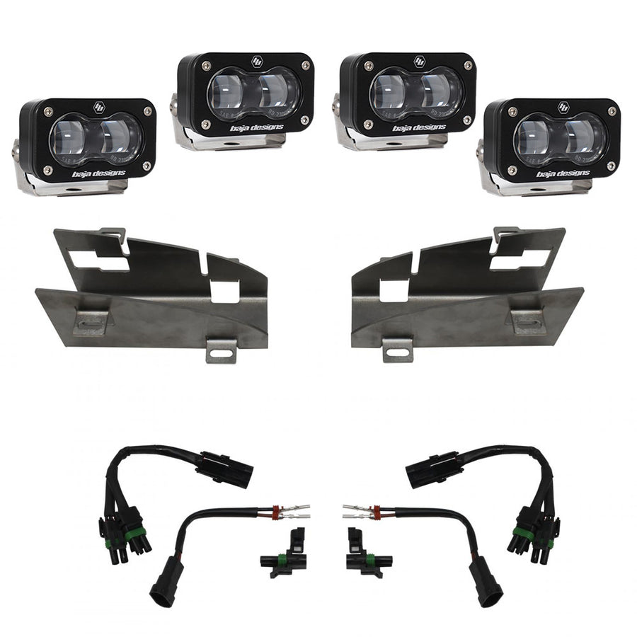 RAM Dual S2 SAE Fog Pocket Light Kit - RAM 2019-24 1500 Rebel; 2021-24 1500 TRX Clear