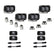 Ford Raptor S2 SAE Dual Fog Pocket Kit - Ford 2021-2026 F-150 Raptor, 2024-2026 F-150 Raptor 37/R Clear