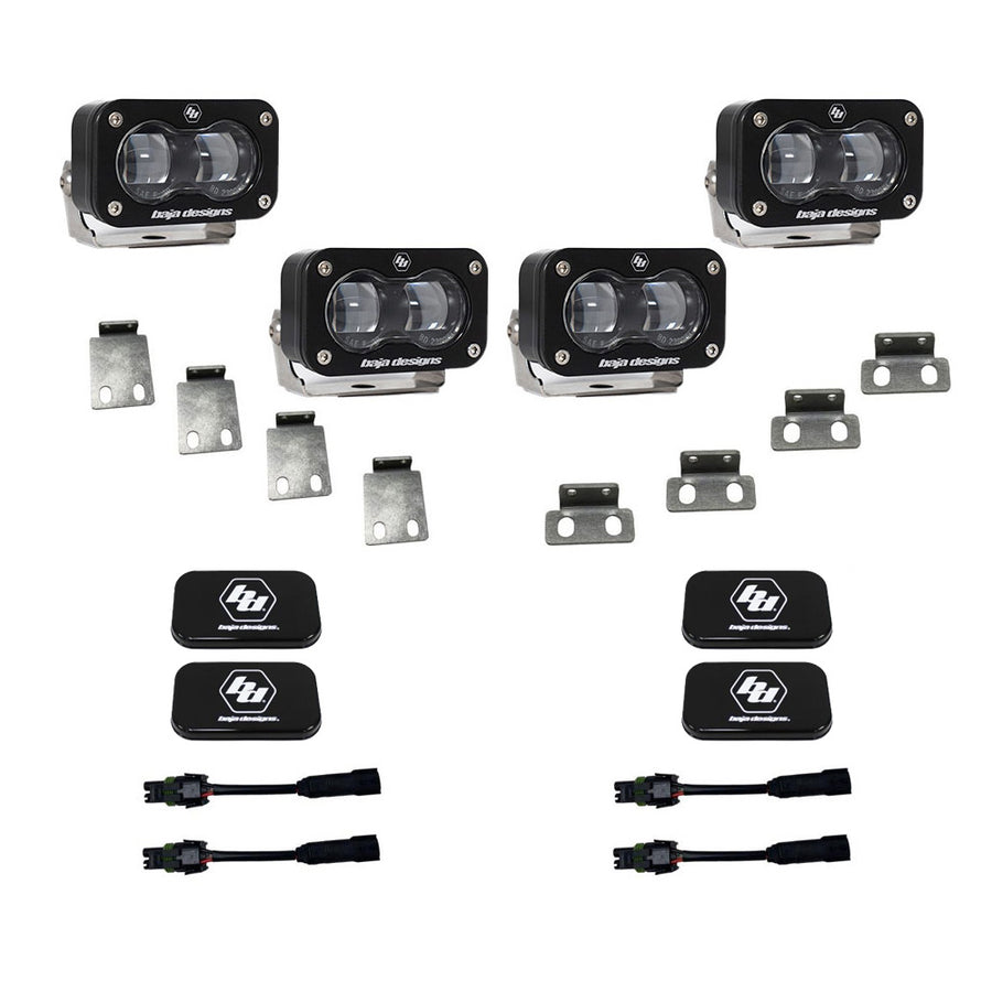 Ford Raptor S2 SAE Dual Fog Pocket Kit - Ford 2021-2026 F-150 Raptor, 2024-2026 F-150 Raptor 37/R Clear