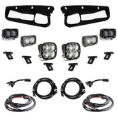 Ford S2 SAE “Sportsmen” Fog Pocket Light Kit - Ford 2021-2026 Bronco; Steel Bumper Clear Toggle