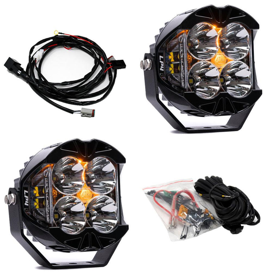 LP4 Pro LED Auxiliary Light Pod Pair Spot Clear
