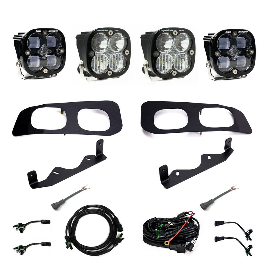Ford Squadron SAE/Squadron Pro Dual Fog Pocket Light Kit - Ford 2023-2026 F-250/350 Super Duty SAE Fog Clear