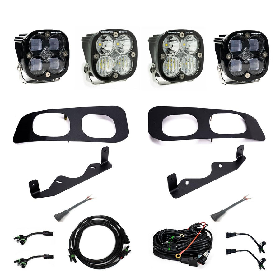 Ford Squadron SAE/Squadron Sport Dual Fog Pocket Light Kit - Ford 2023-2026 F-250/350 Super Duty SAE Fog Clear