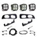 Ford Squadron Sport Dual Fog Pocket Light Kit - Ford 2023-2026 F-250/350 Super Duty Multi Pattern Clear