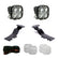 Toyota Tacoma Squadron Pro A-Pillar Kit  - 2024-2026 Toyota Tacoma Driving/Combo Clear