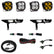 Ford Squadron SAE/Sport Fog Pocket Light Kit - Ford 2021-23 F-150; NOTE: w/ Daytime Running Lights (DRL) SAE Fog Baja Amber