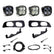 Ford Squadron SAE/Squadron Sport Dual Fog Pocket Light Kit - Ford 2023-2026 F-250/350 Super Duty SAE Fog Clear